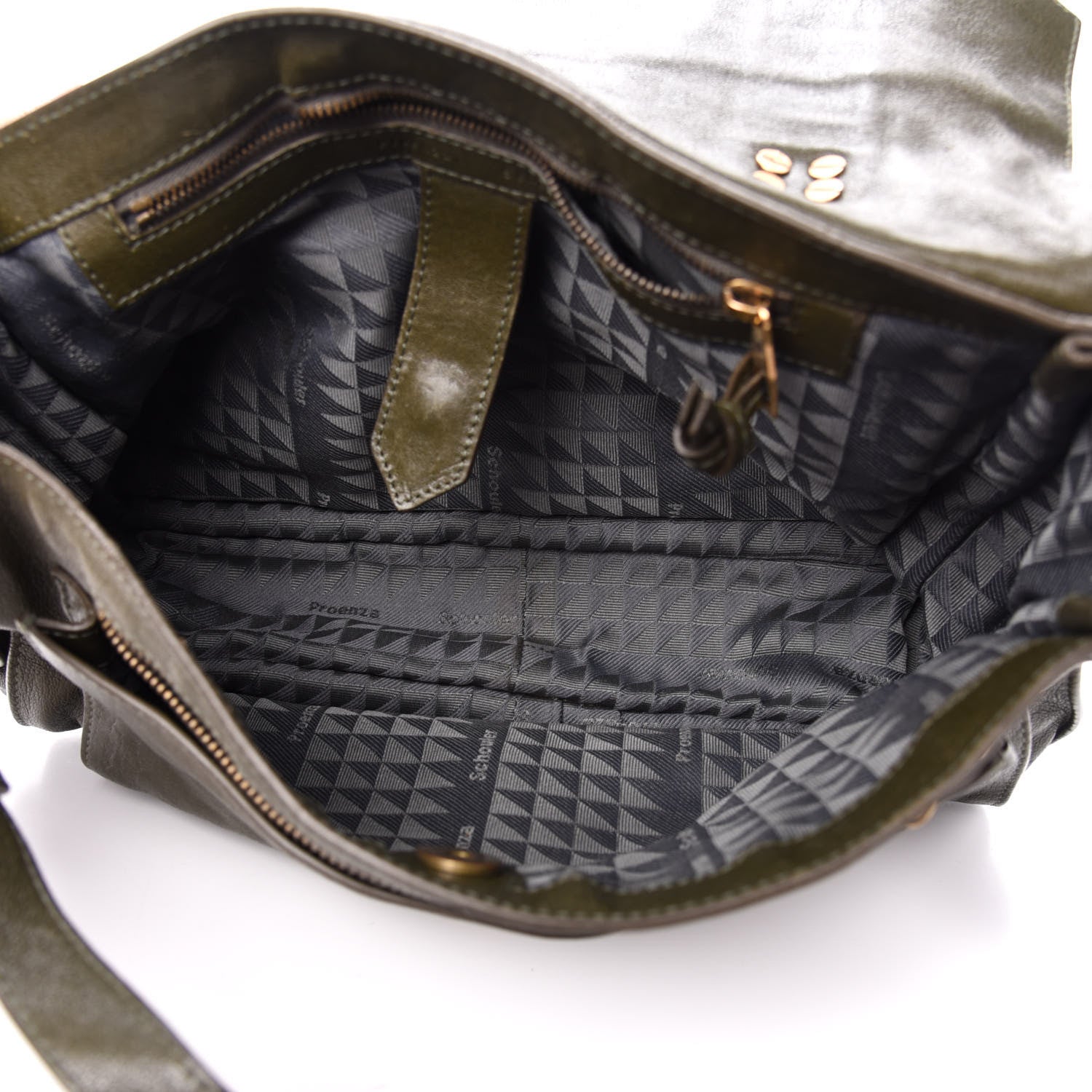 Proenza Schouler Lambskin PS1 Medium Satchel Military 6 of 15
