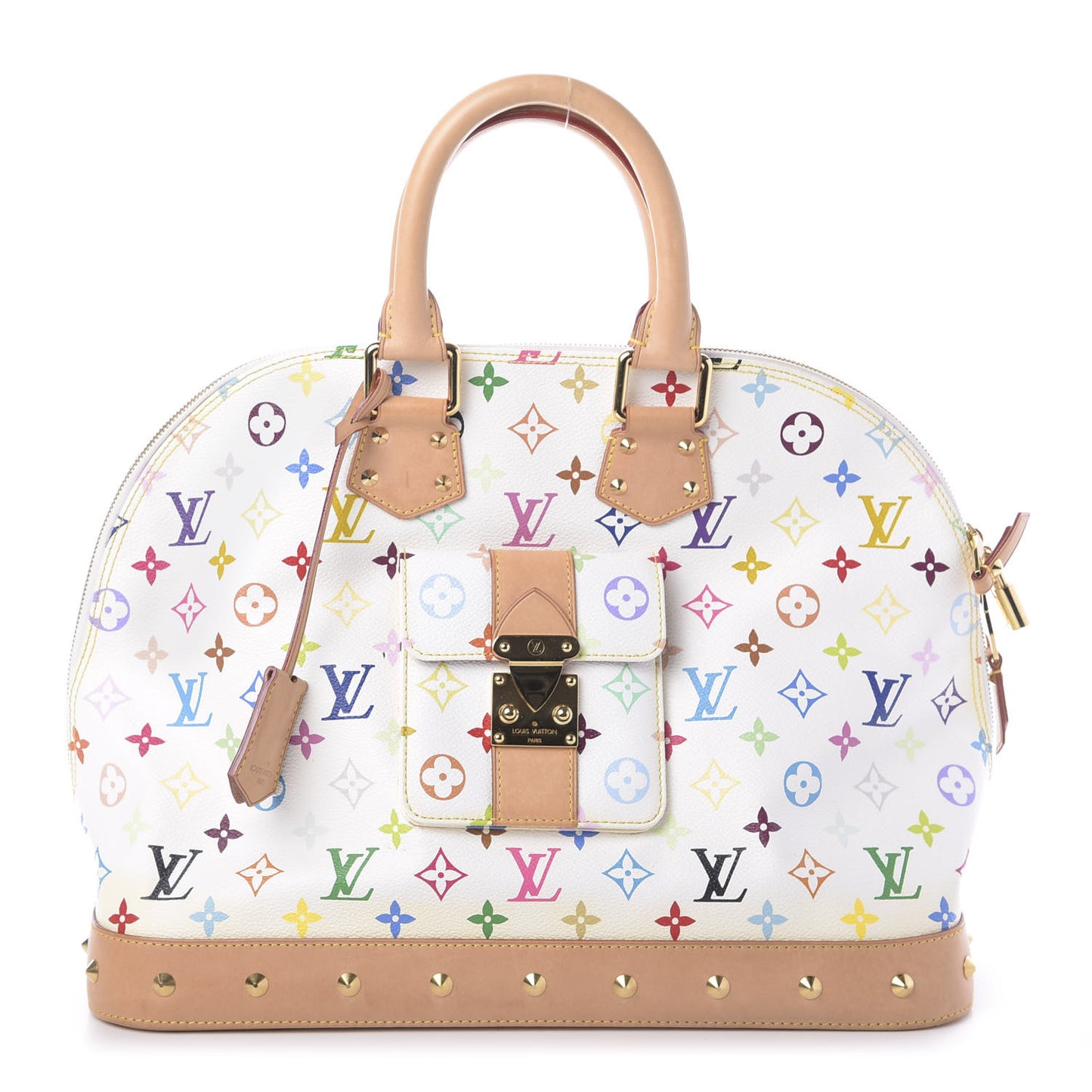 Monogram Multicolor Alma GM White