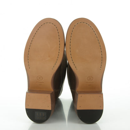 Chanel Grained Calfskin CC Short Boots 40 Brown 5 of 8