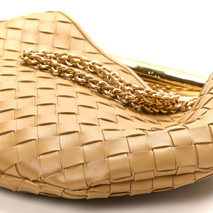Bottega Veneta Nappa Intrecciato Sardine With Chain Bag Dark Praline 10 of 11
