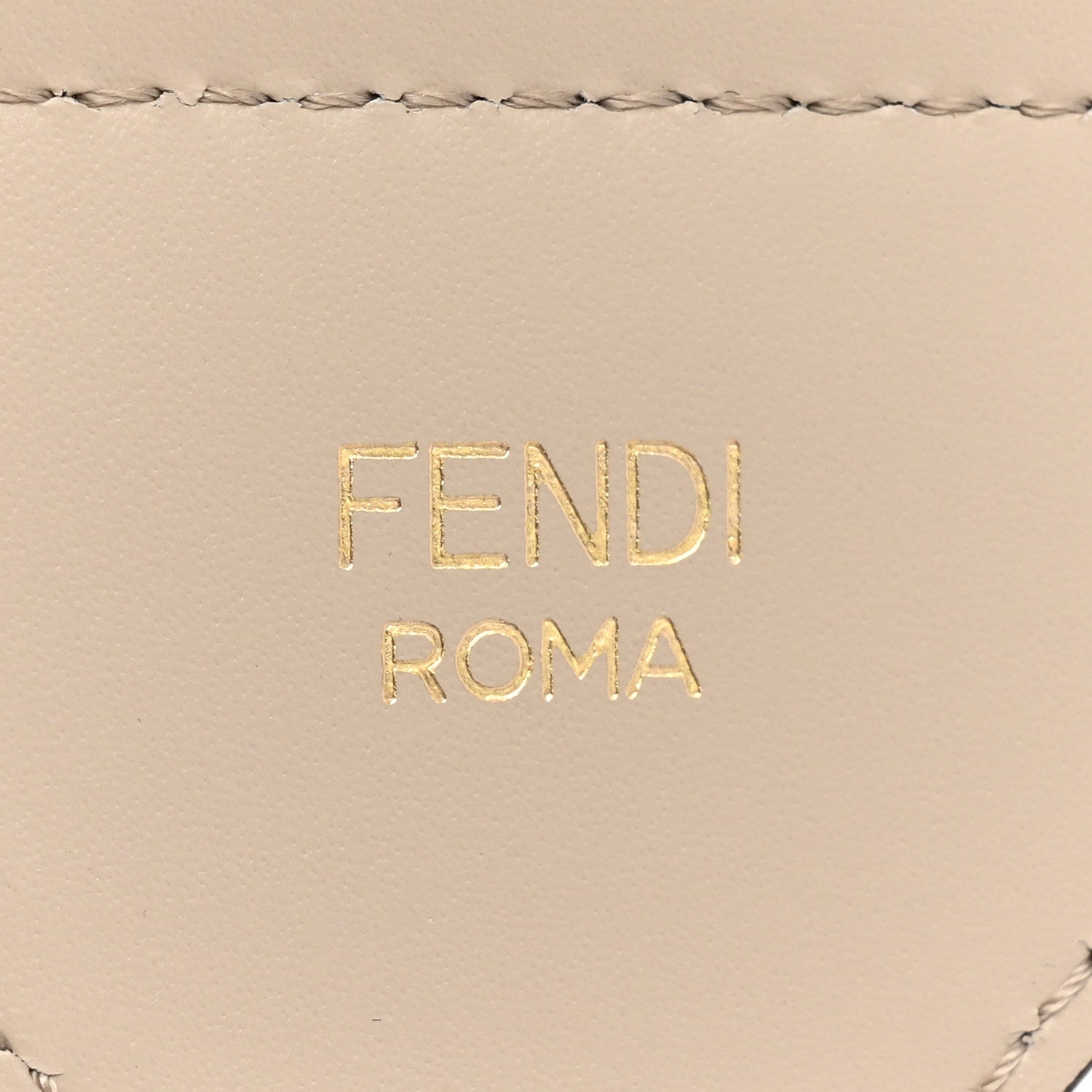 Fendi Jacquard Ribbon Vitello King FF Bi-Color Intreccio Adjustable Strap You Beige Pink 4 of 5