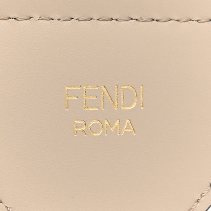 Fendi Jacquard Ribbon Vitello King FF Bi-Color Intreccio Adjustable Strap You Beige Pink 4 of 5