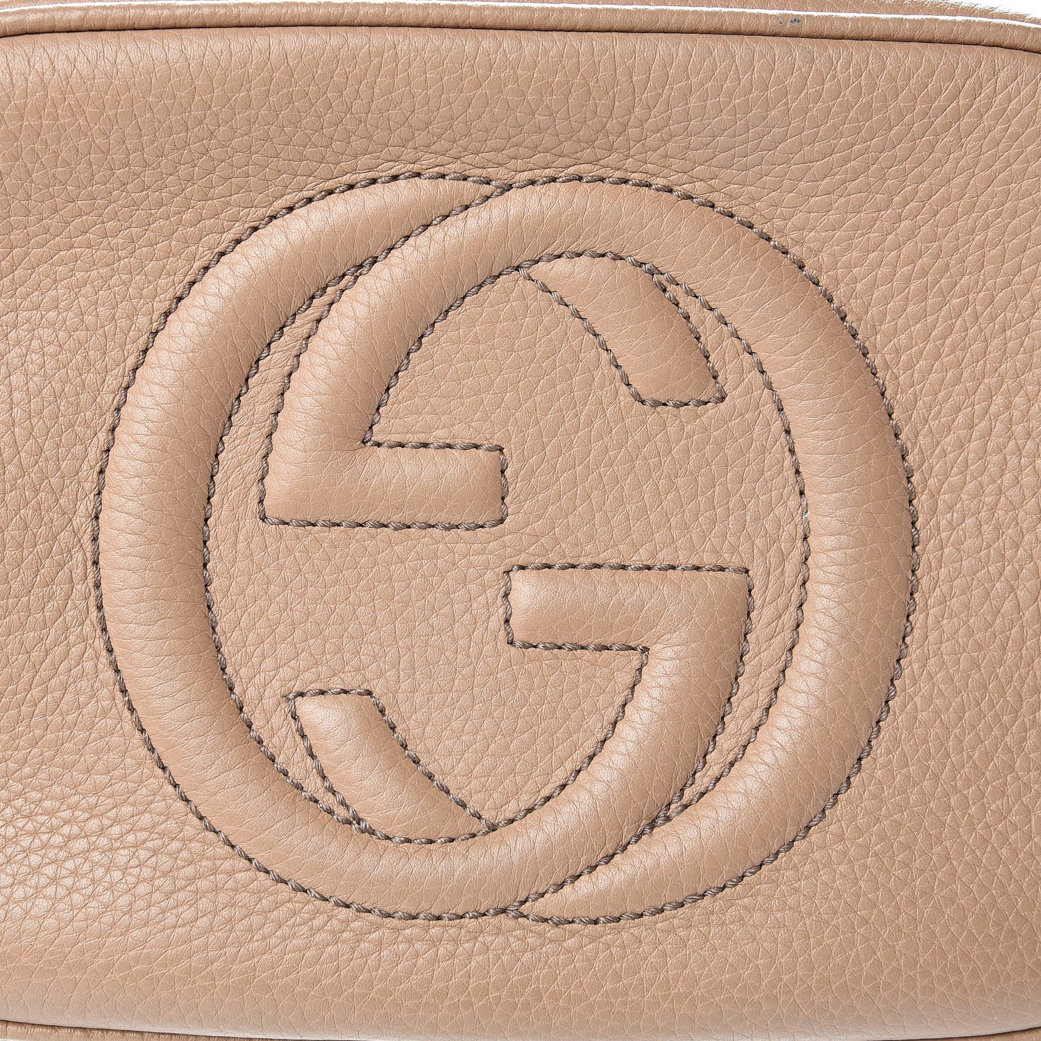 Gucci Pebbled Calfskin Small Soho Disco Bag Rose Beige 8 of 16