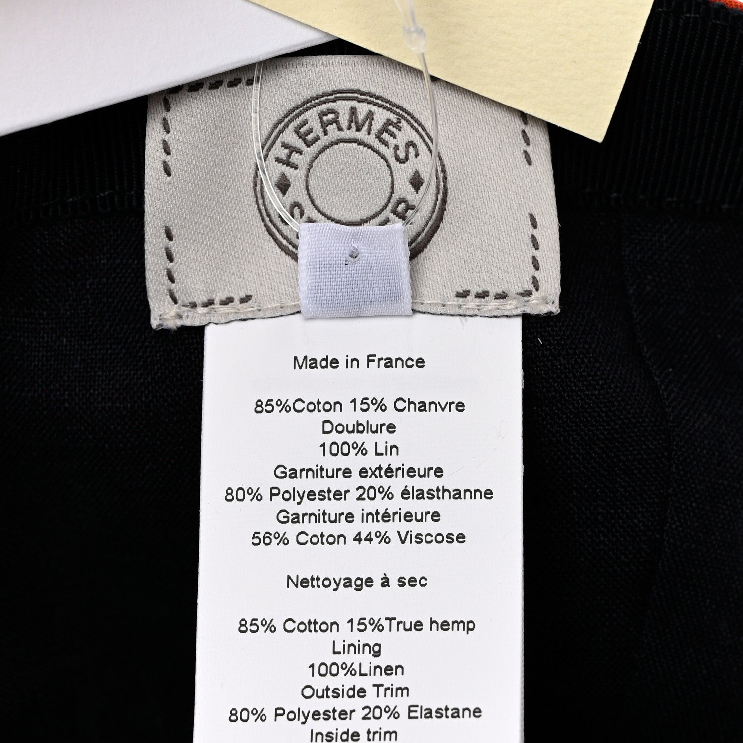 Hermes Cotton Paddock Cap 59 Feu 6 of 8