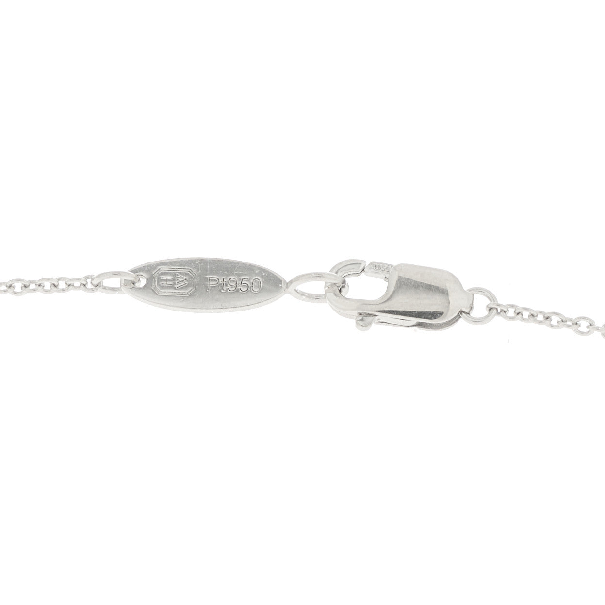 Platinum Diamond Garland Small Heart Pendant Necklace