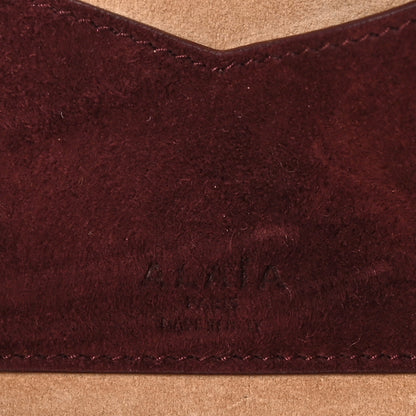Alaia Suede Goatskin Teckel Clutch Rouge Grenat 6 of 9