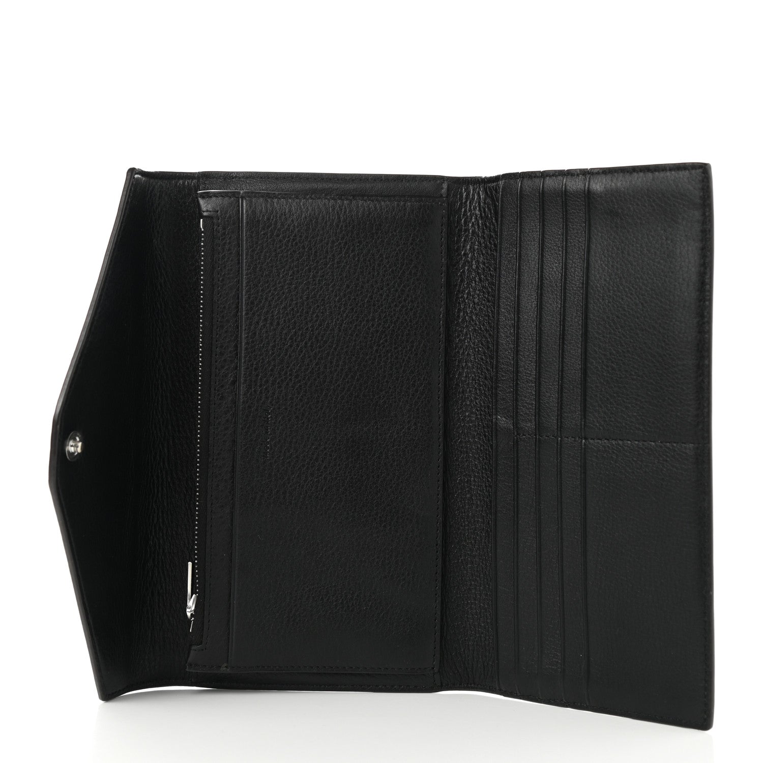 Celine Liege Calfskin Pocket Tri-Fold Multifunction Envelope Flap Wallet Navy Multicolor 4 of 5