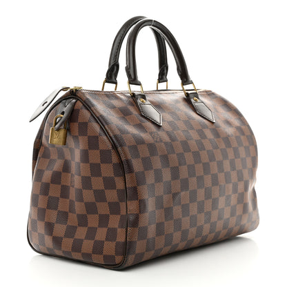 Louis Vuitton Damier Ebene Speedy 35 3 of 13