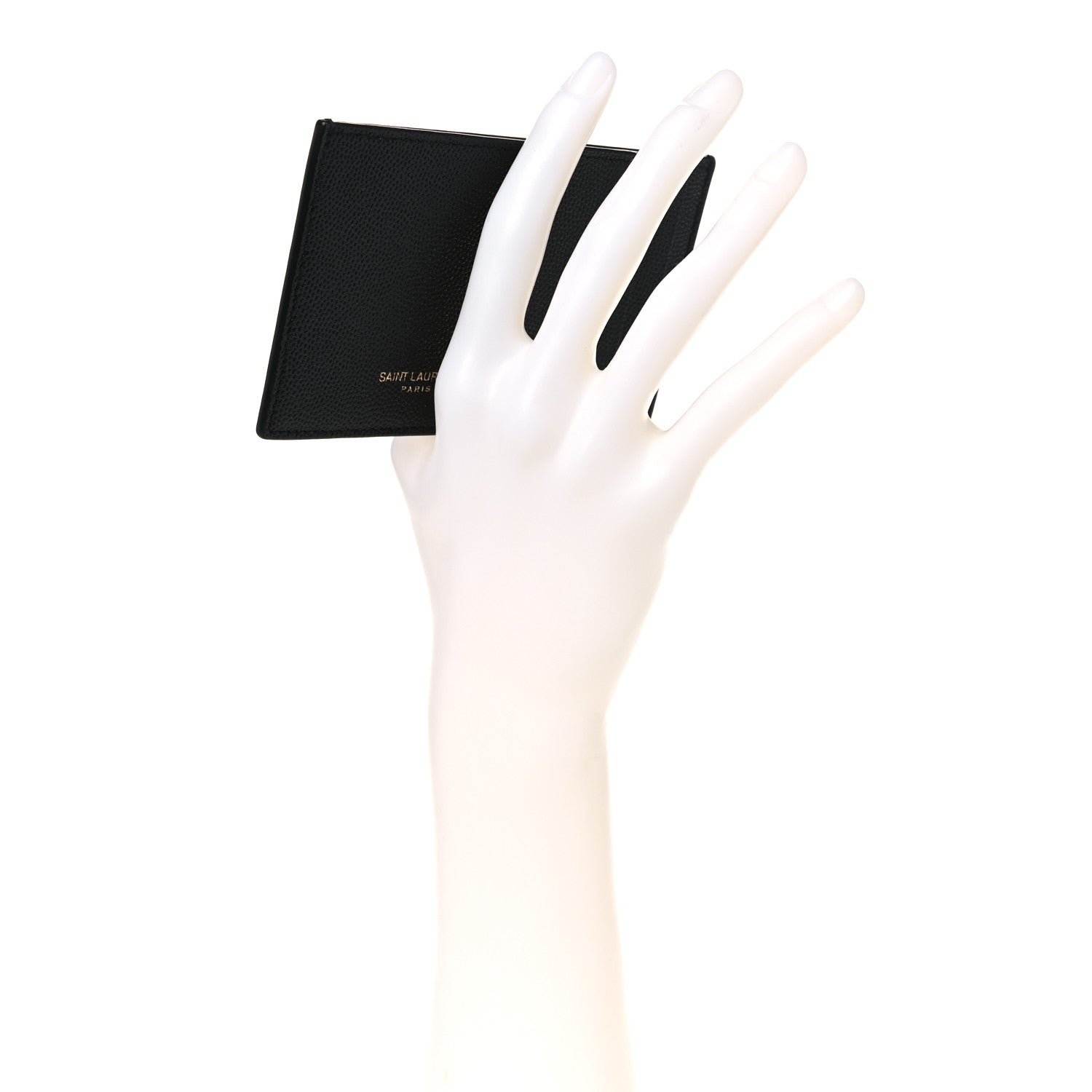 Saint Laurent Grain de Poudre 5 Fragments Card Holder Black 2 of 6