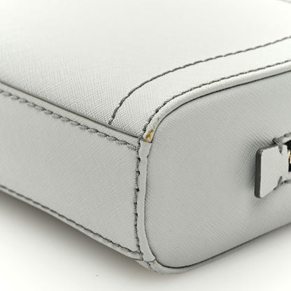 Marc Jacobs Saffiano Playback Boxed Dome Crossbody Grey 9 of 10