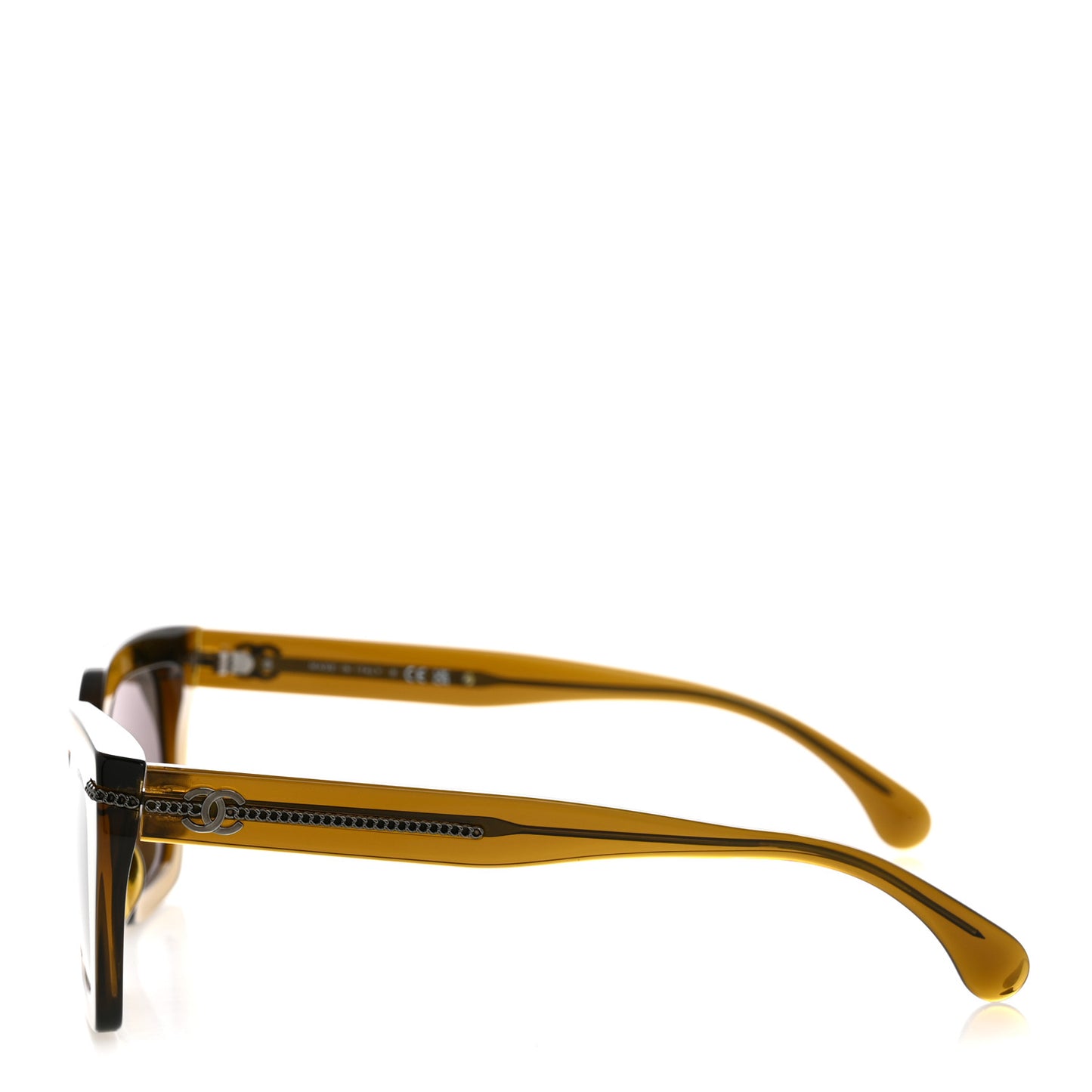 Acetate Square Sunglasses 5509-A Khaki