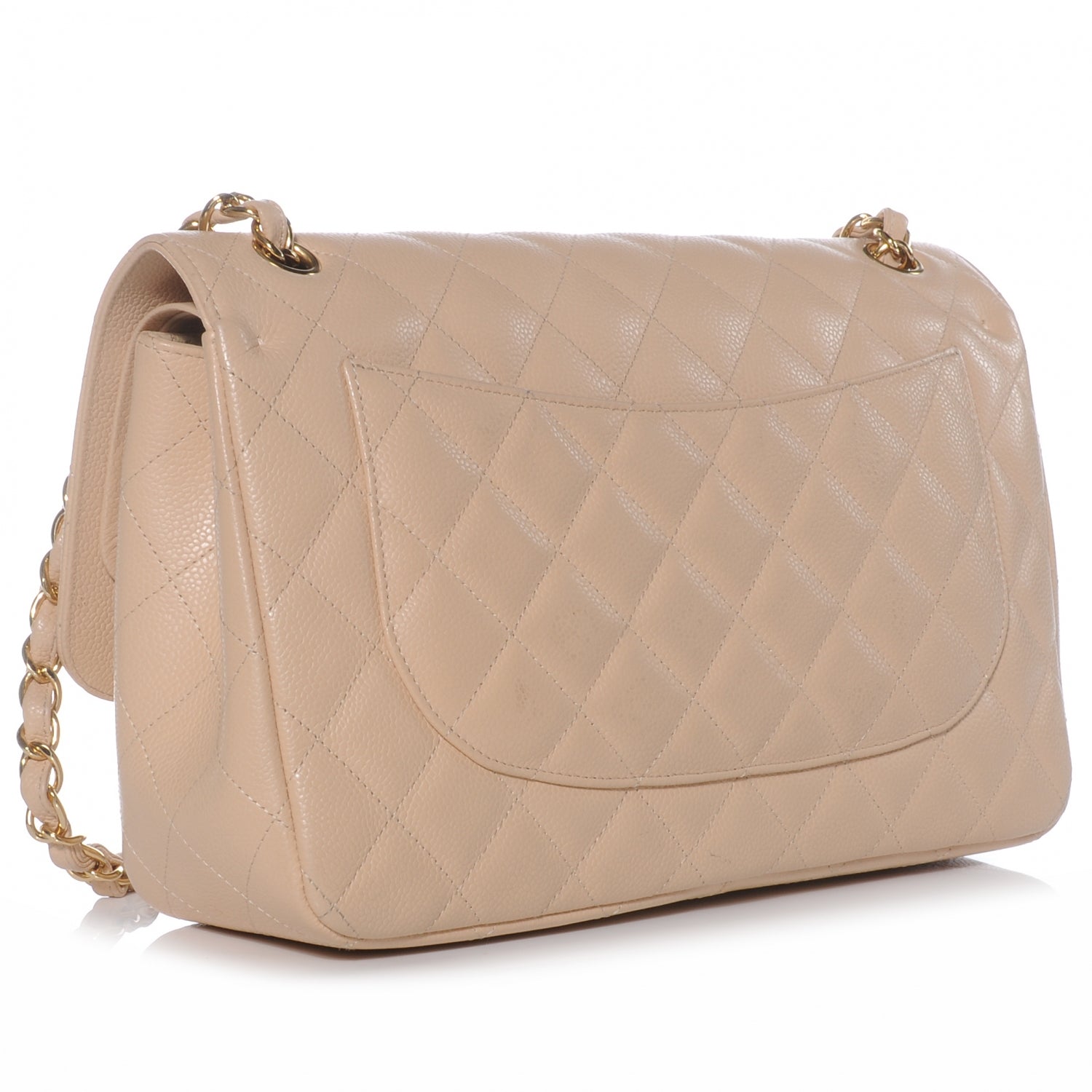 Chanel Caviar Jumbo Double Flap Beige Clair 3 of 9