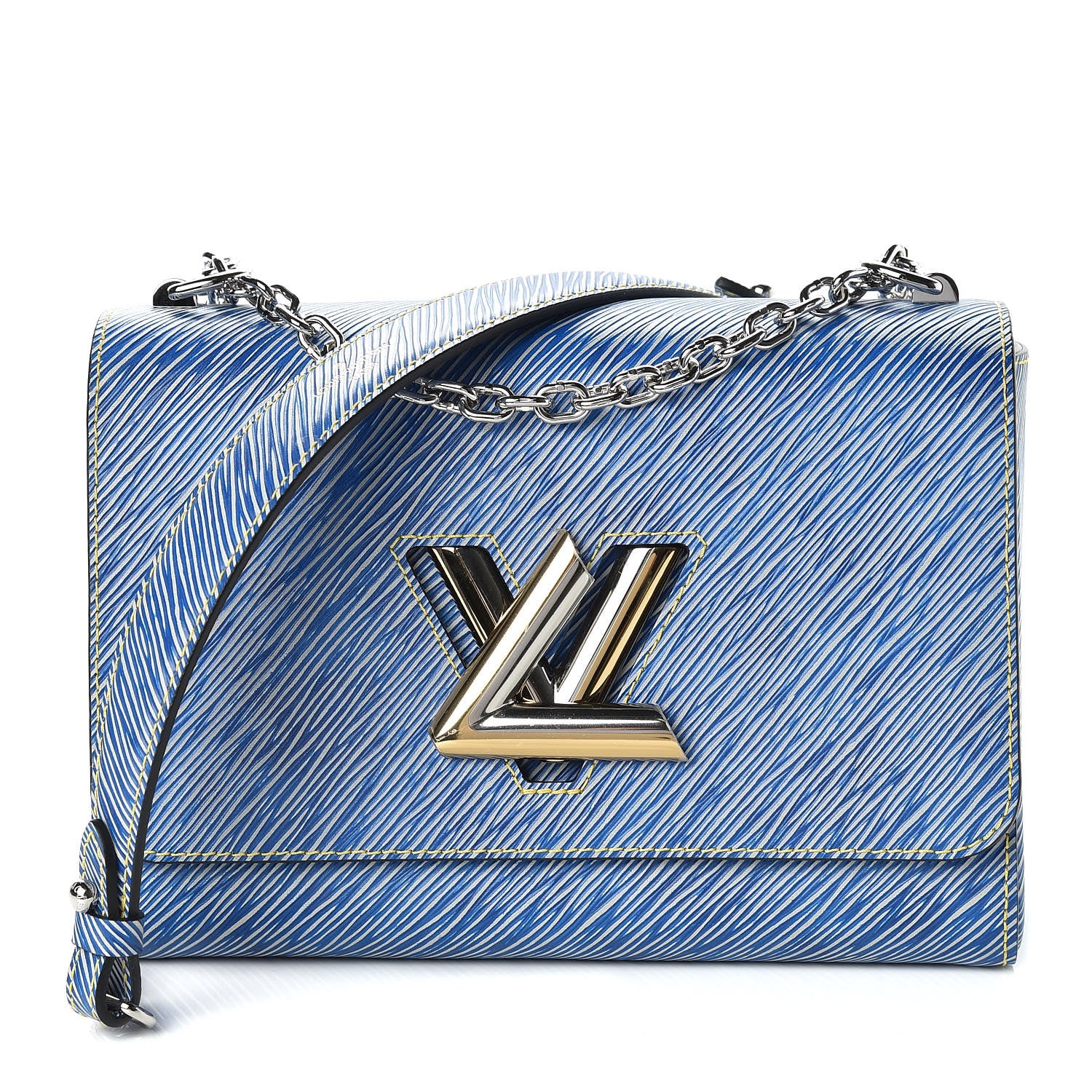 Louis Vuitton Epi Twist Shoulder Bag MM Denim Light 1 of 10