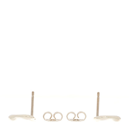 Tiffany Sterling Silver Elsa Peretti 11mm Open Heart Earrings 3 of 5