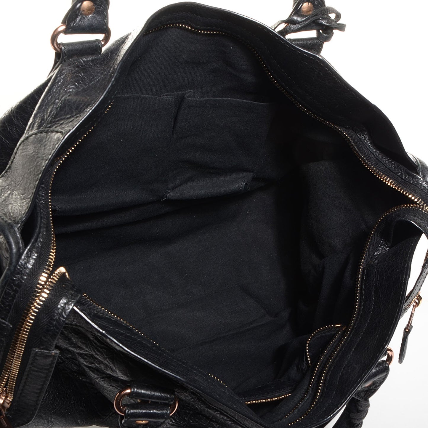 Agneau Giant 12 Rose Gold Hardware City Black