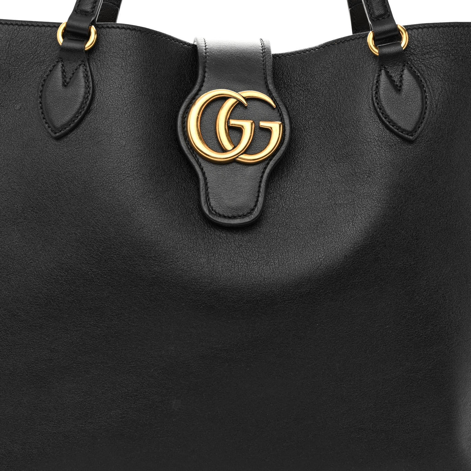 Gucci New Sakai Calfskin Lux Medium Dahlia Tote Black 10 of 12