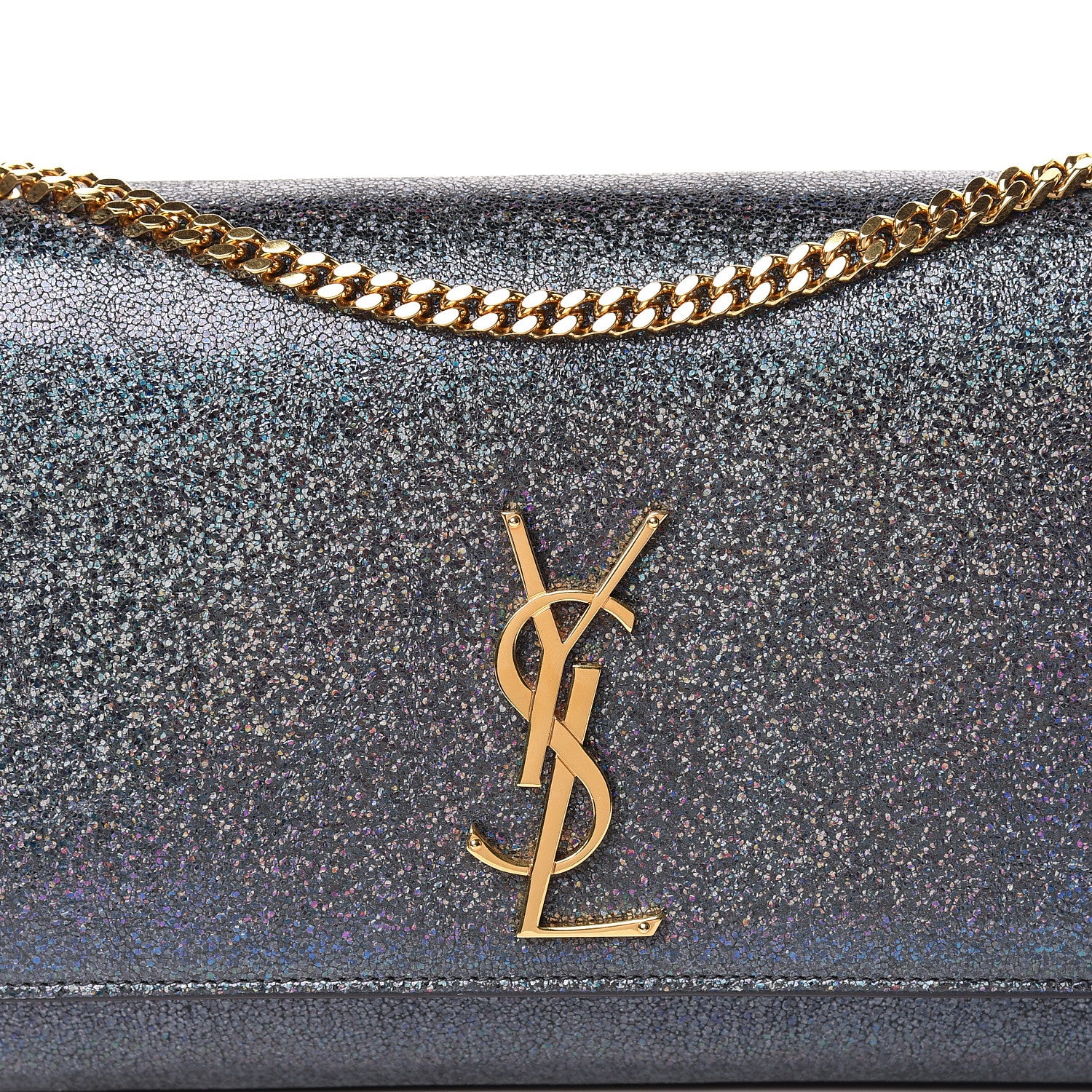 Saint Laurent Grain De Poudre Medium Classic Monogram Kate Satchel Graphite 10 of 10