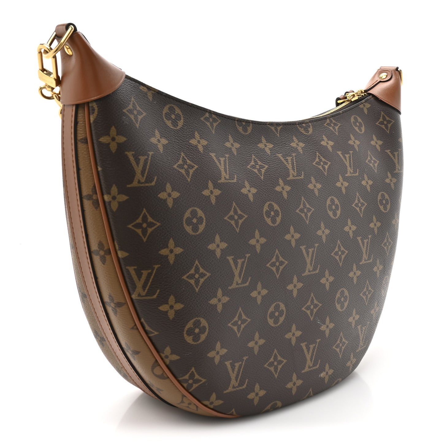 Reverse Monogram Loop Hobo