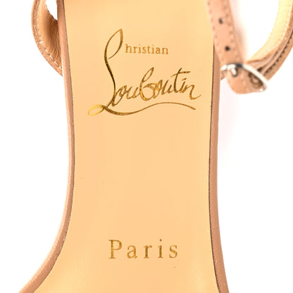Christian Louboutin Nappa Loubi Queen Alta 150 Platform Sandals 37 Nude 7 of 11