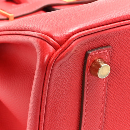Hermes Epsom Birkin 30 Rouge Casaque 8 of 12