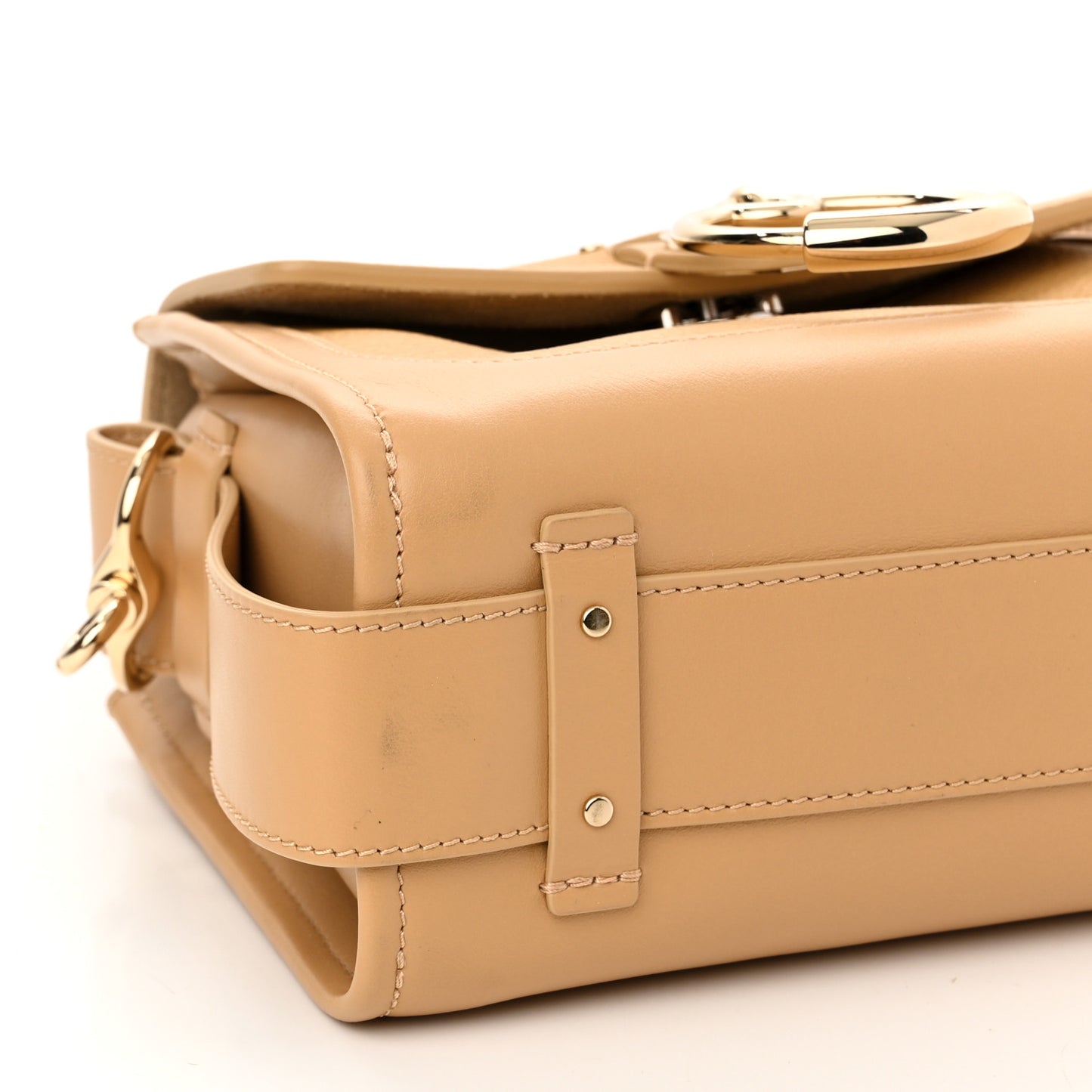 Calfskin Mini Tess Day Bag Sweet Beige