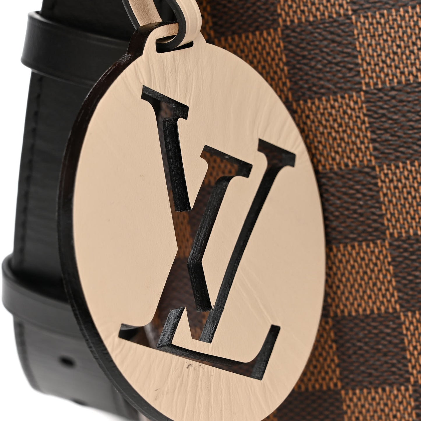 Damier Ebene Calfskin Maida Khaki