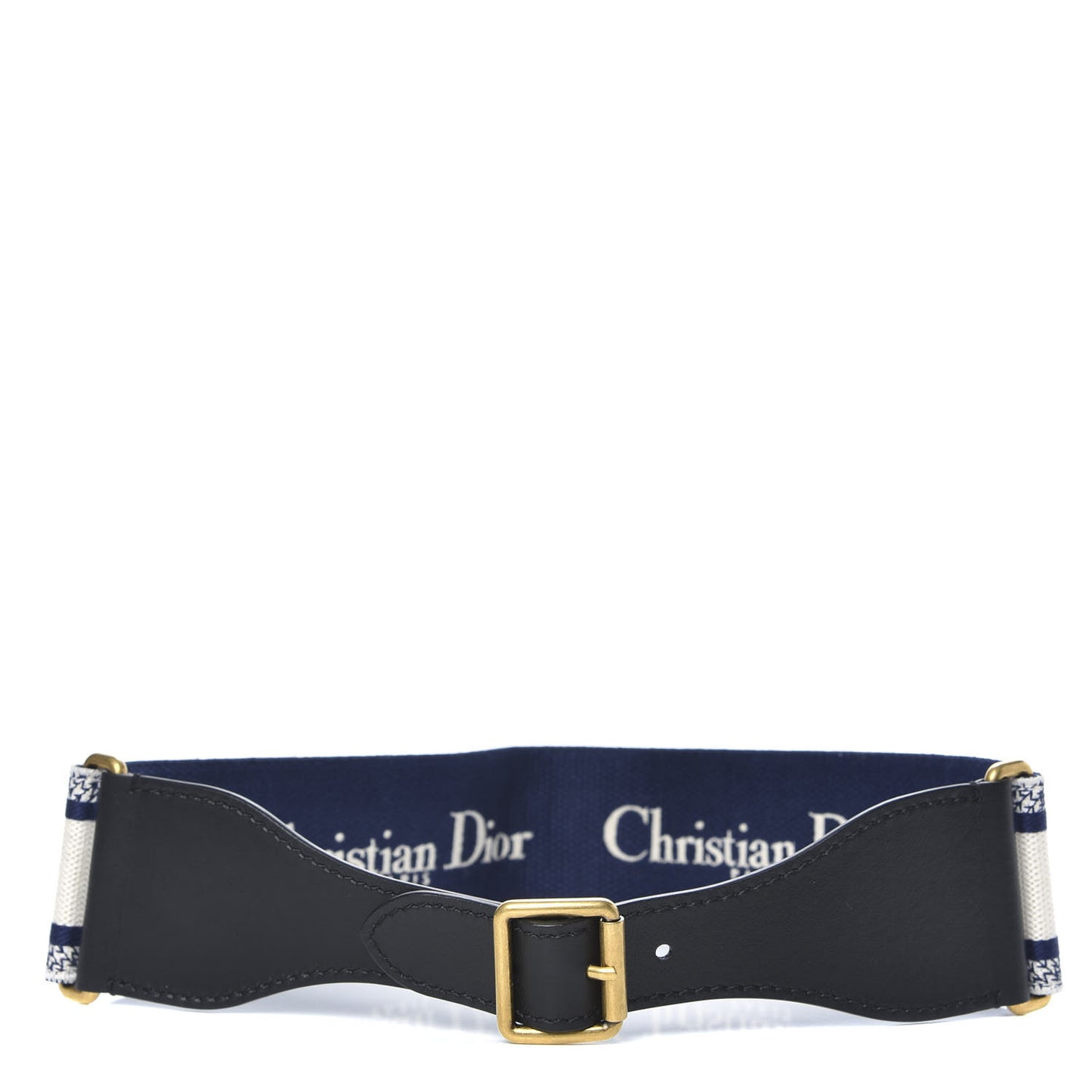 Canvas Embroidered Large Book Belt 80 32 Blue White