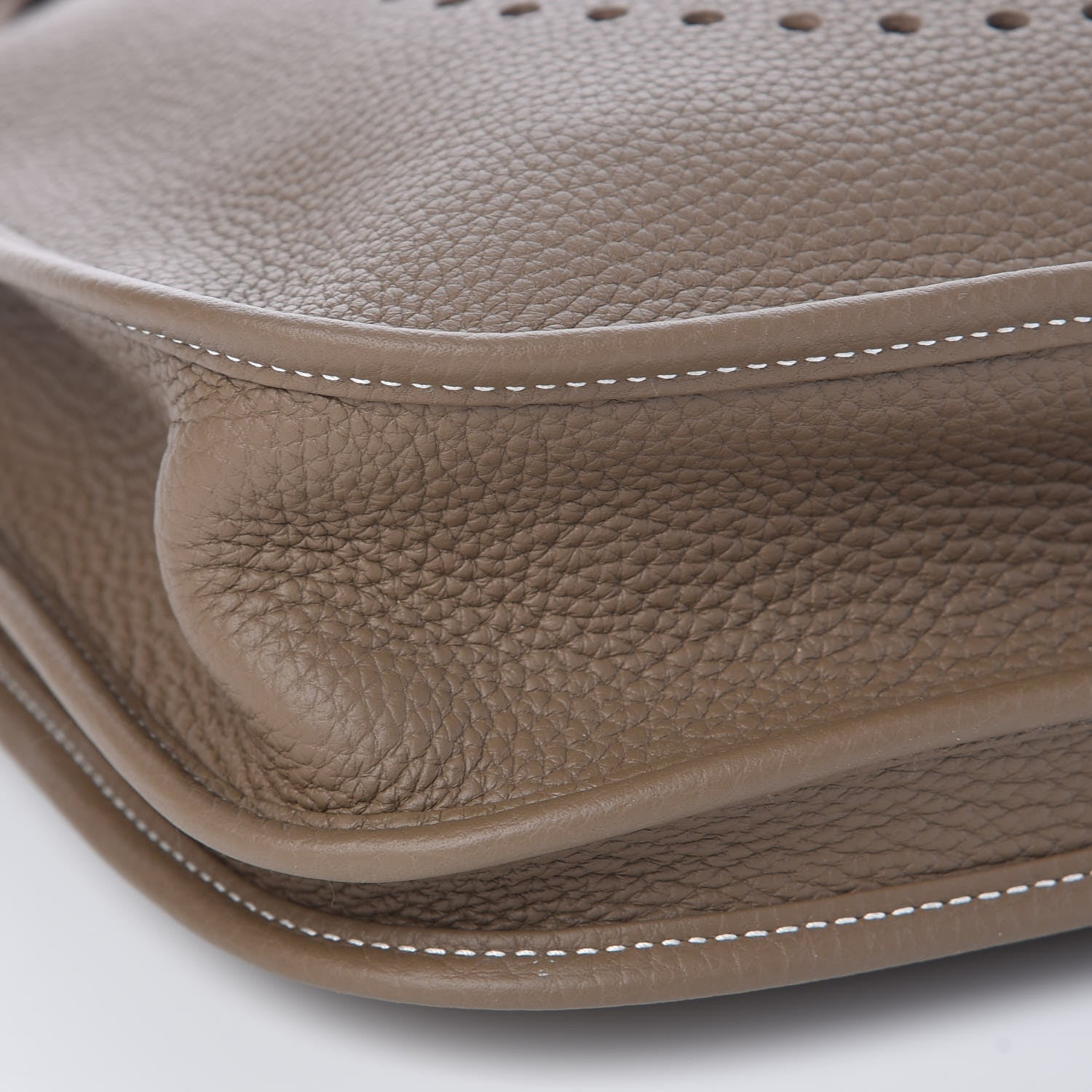 Hermes Taurillon Clemence Evelyne III PM Etoupe 9 of 11