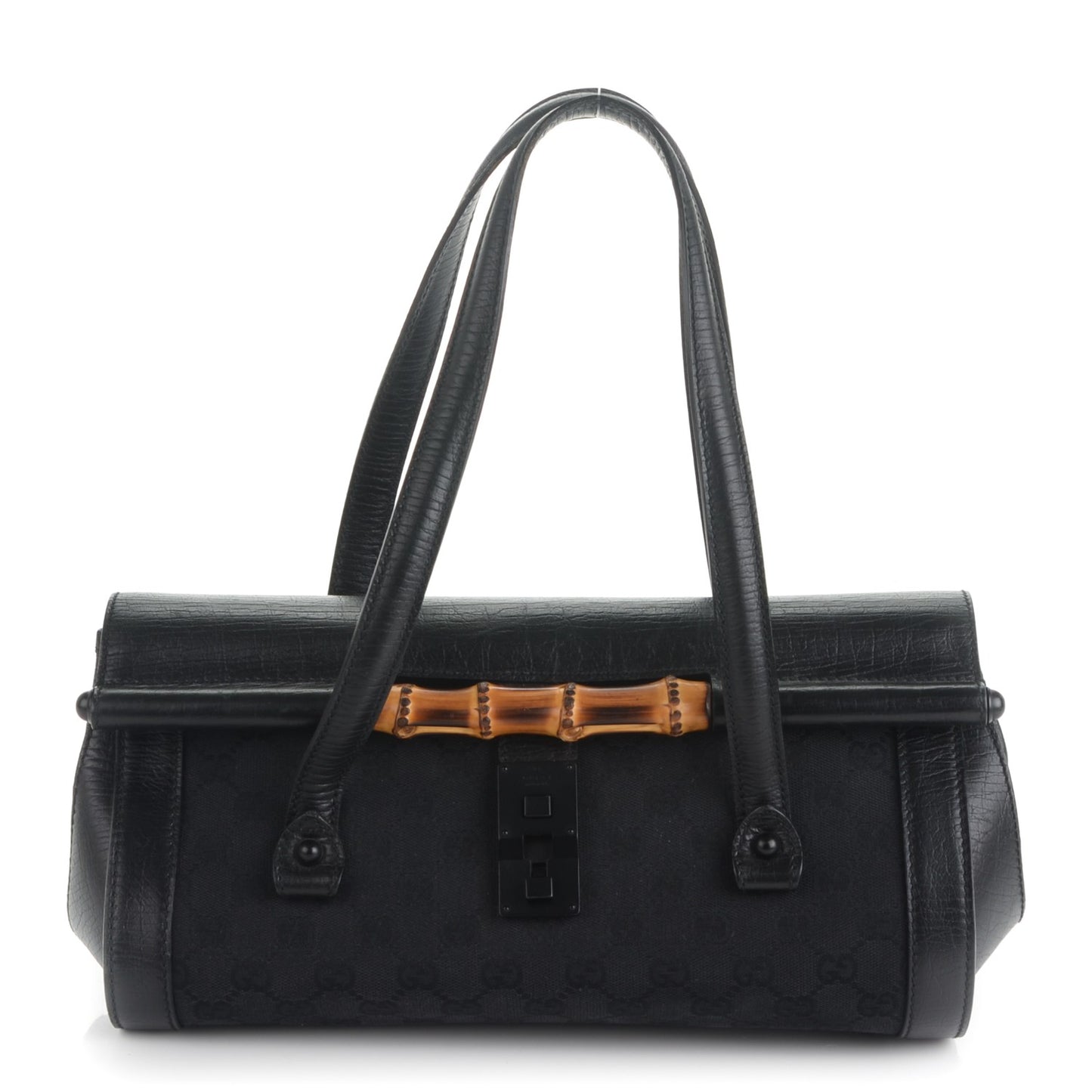 Monogram Bamboo Bullet Bag Black
