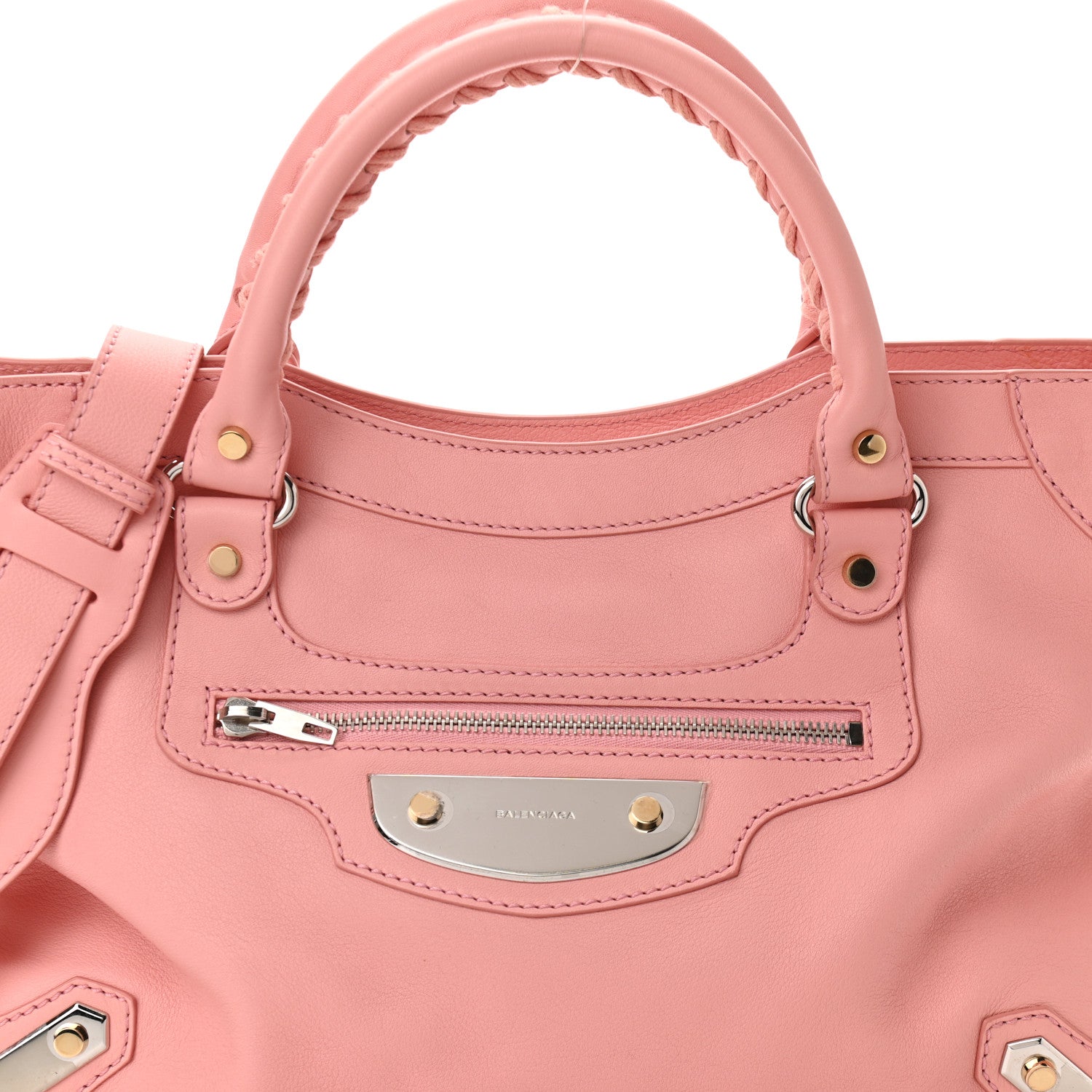 Balenciaga Veau Amp Plate Gold Hardware City Rose 8 of 11