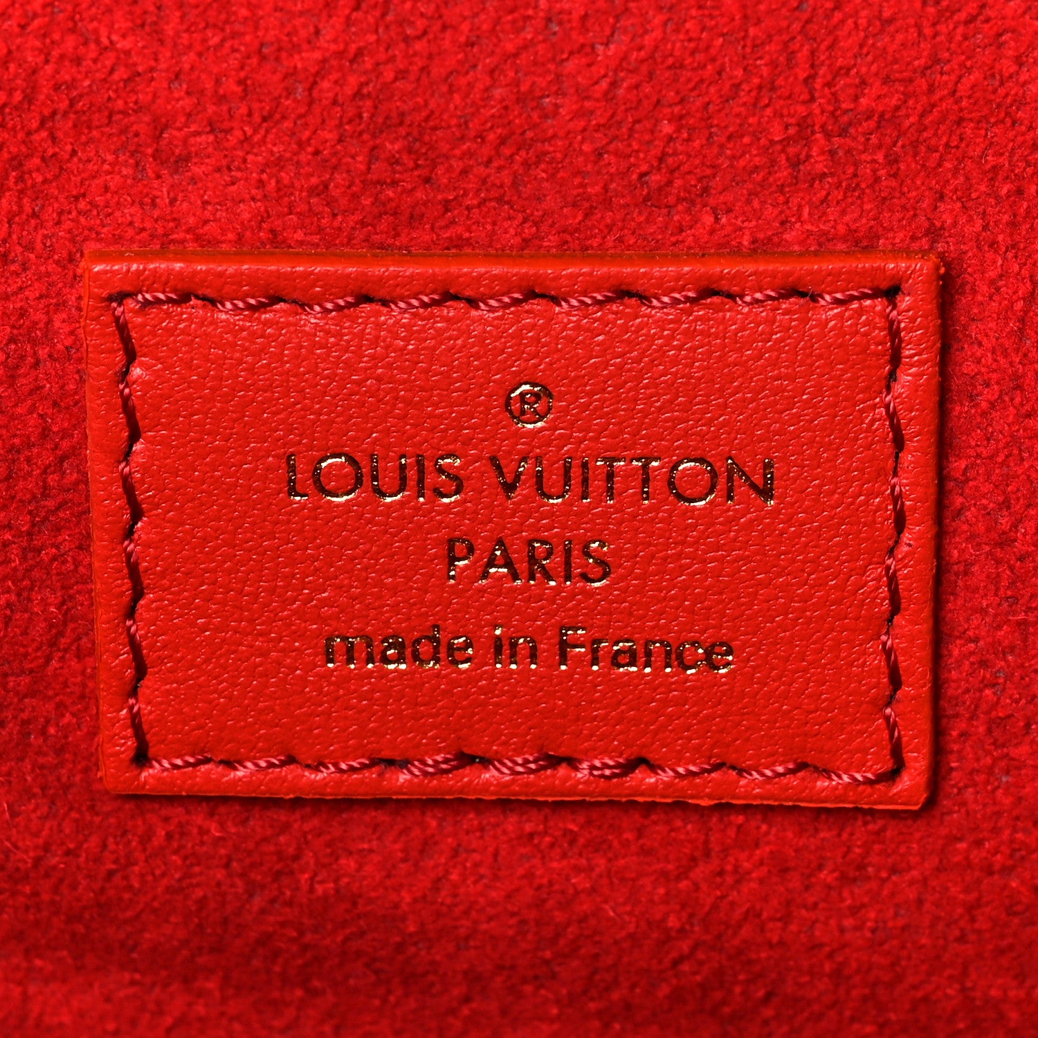 Louis Vuitton Patent Embossed Monogram Lambskin Coussin MM Black Red 5 of 6