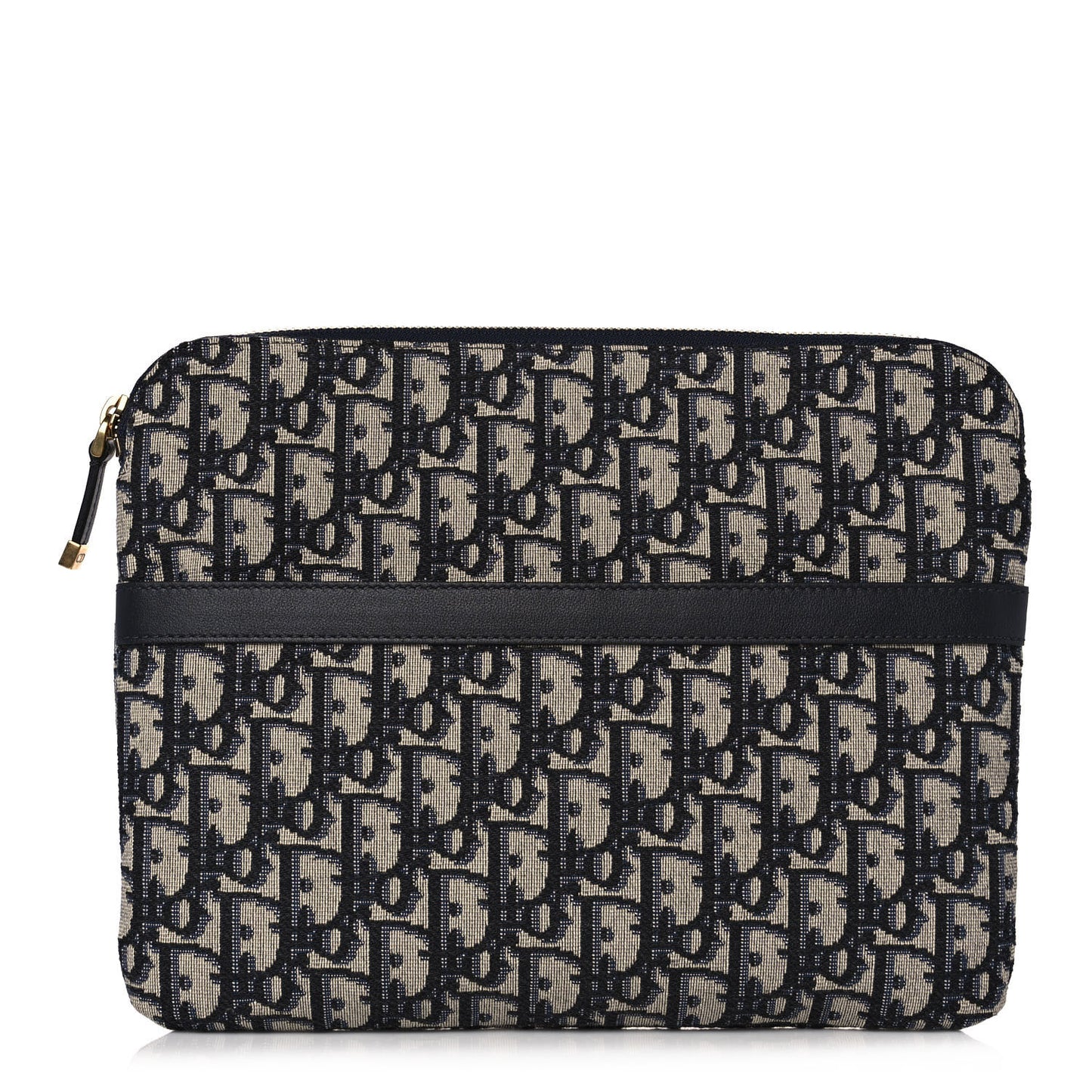 Oblique Pouch Clutch Blue