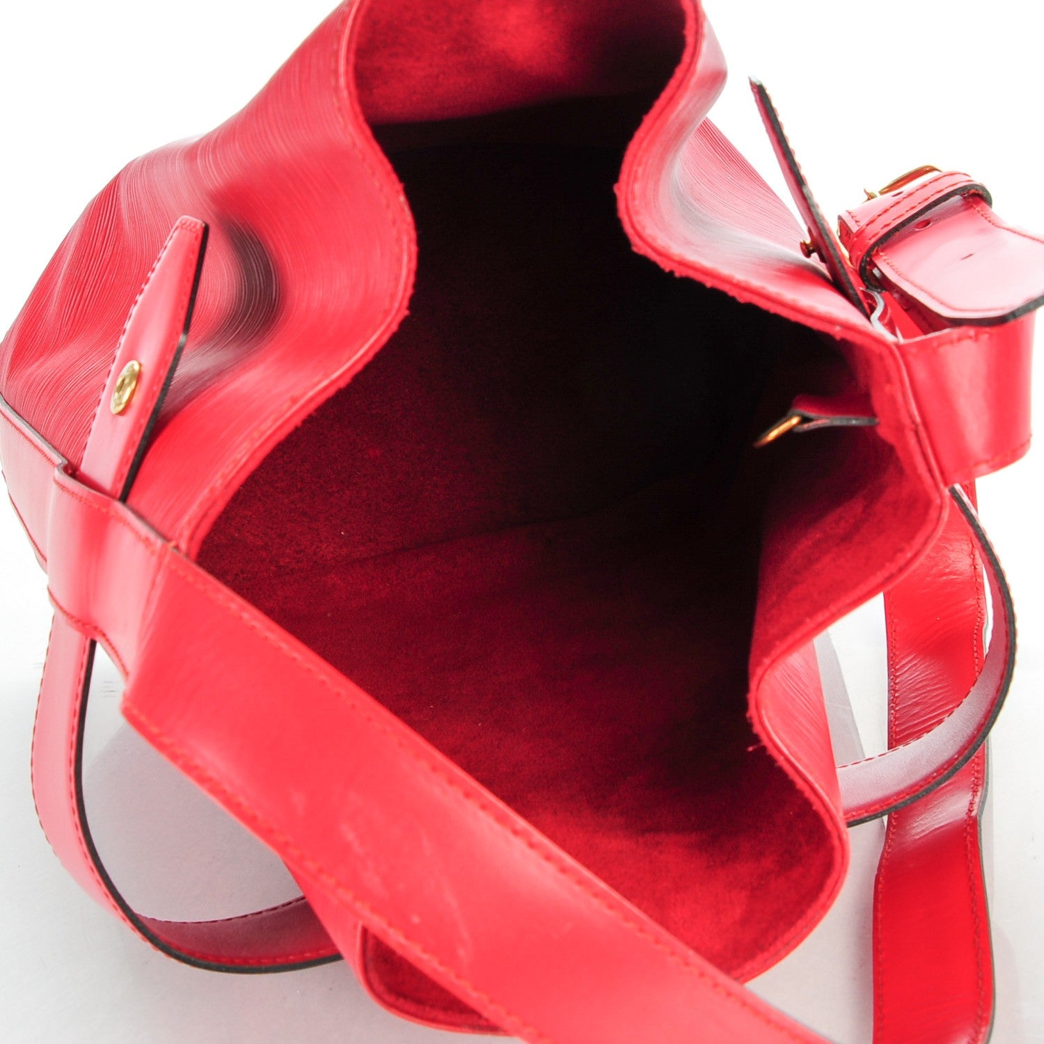Louis Vuitton Epi Sac D'Epaule Castillan Red 5 of 6