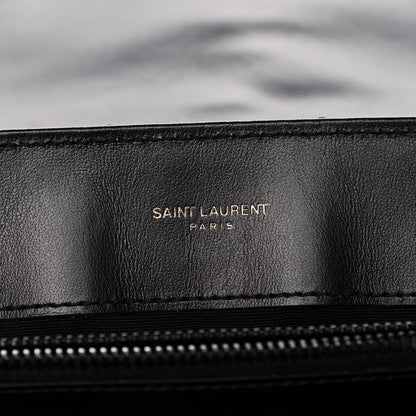 Saint Laurent Calfskin Y Quilted Monogram Medium Loulou Chain Satchel Black 6 of 13