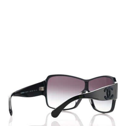 Chanel Acetate Shield Sunglasses 5449-A Black 4 of 8