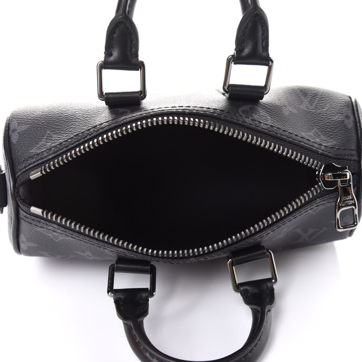 Reverse Monogram Eclipse Keepall XS Black