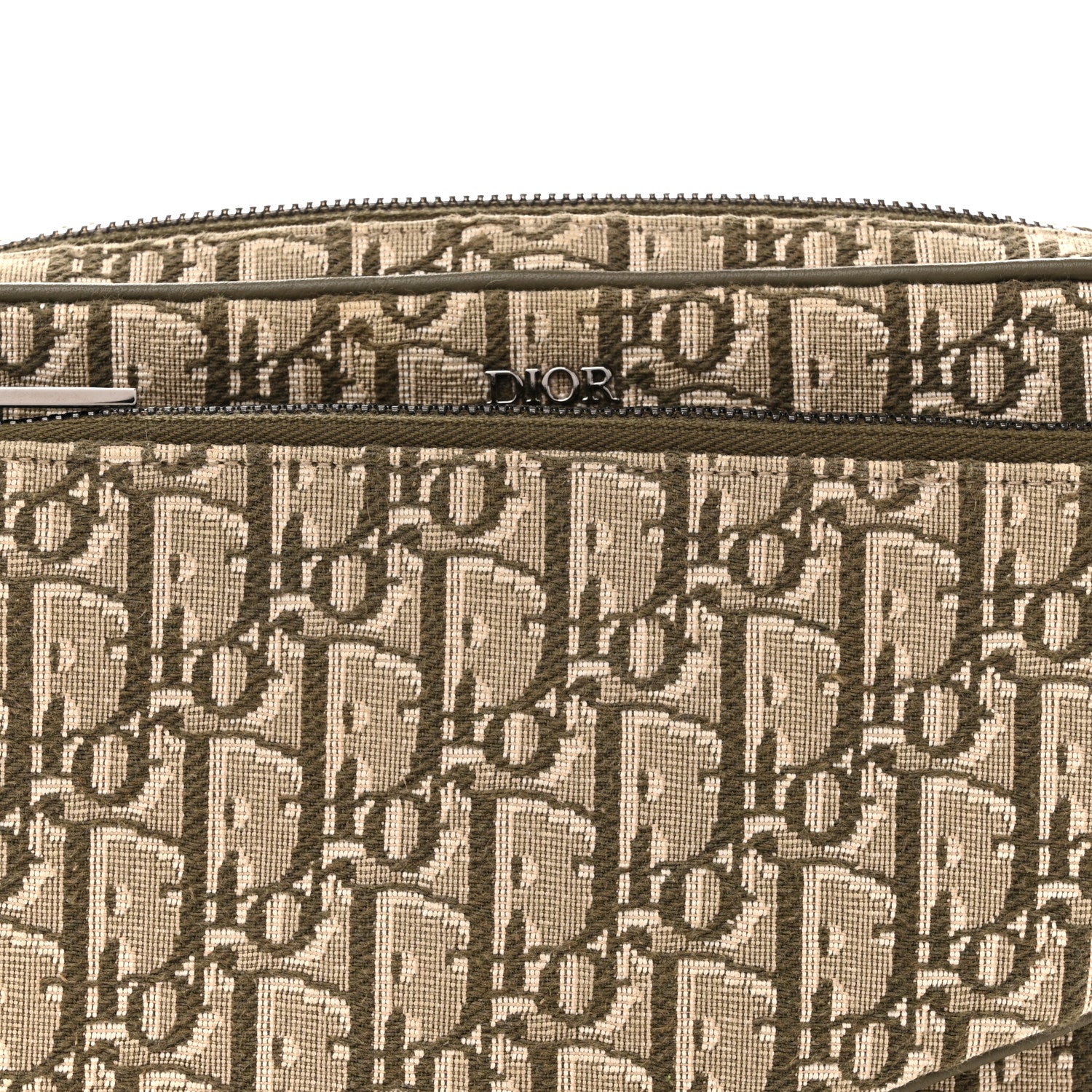 Christian Dior Oblique Saddle Triple Pouch Green 1875972