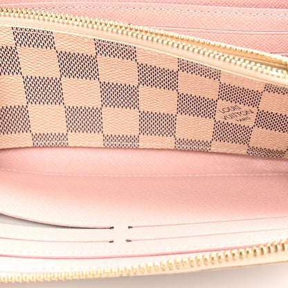 Louis Vuitton Damier Azur Clemence Wallet Rose Ballerine 5 of 12