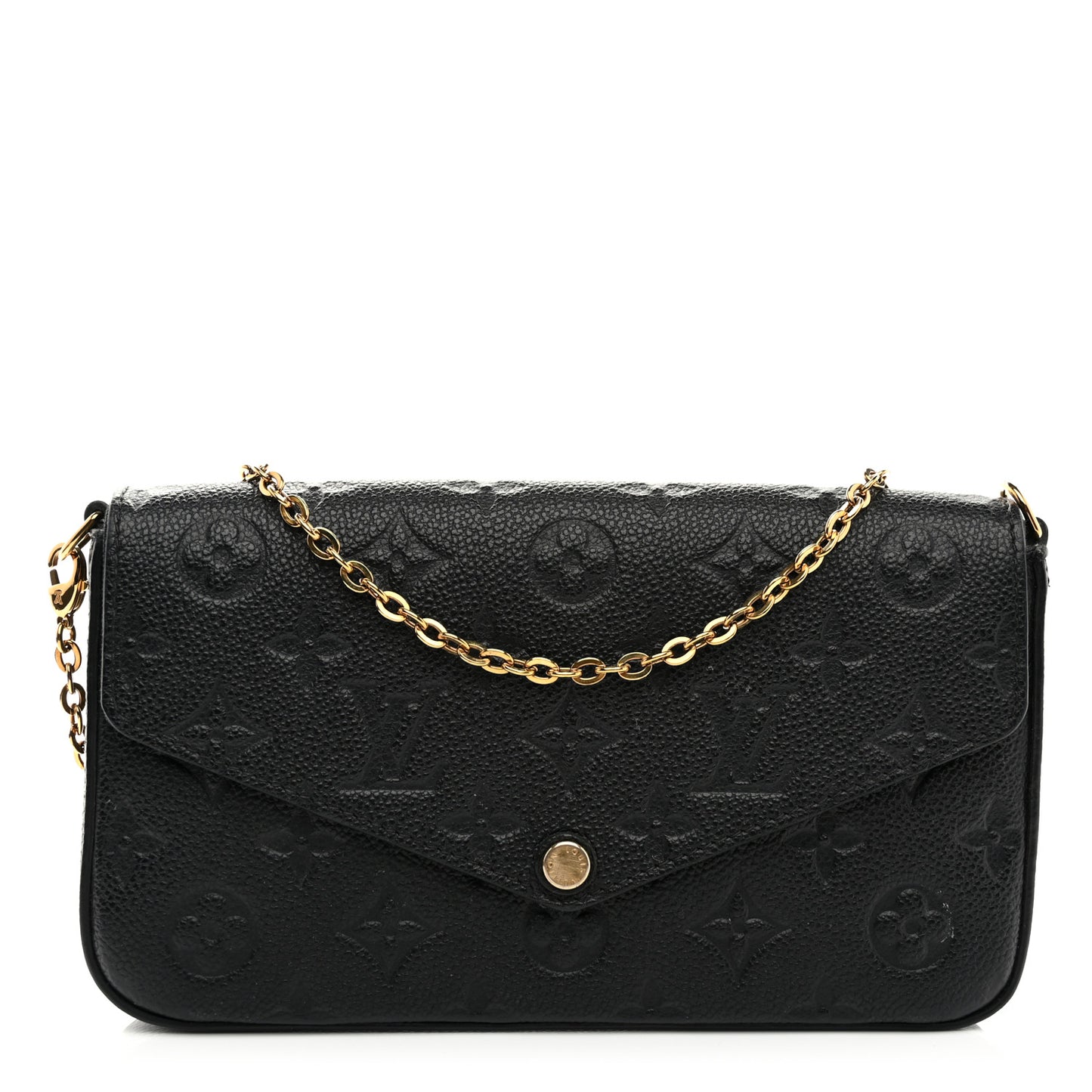 Empreinte Pochette Felicie Chain Wallet Black