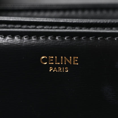 Celine Shiny Calfskin Medium Triomphe Black 6 of 10