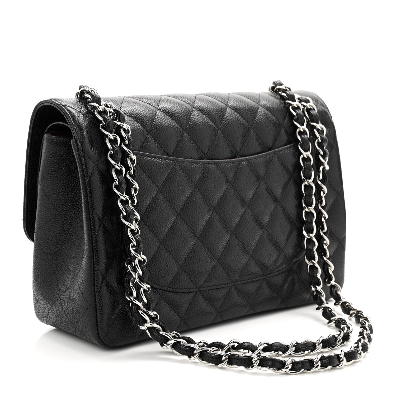 Chanel Caviar Quilted Jumbo Double Flap Black 3 of 11