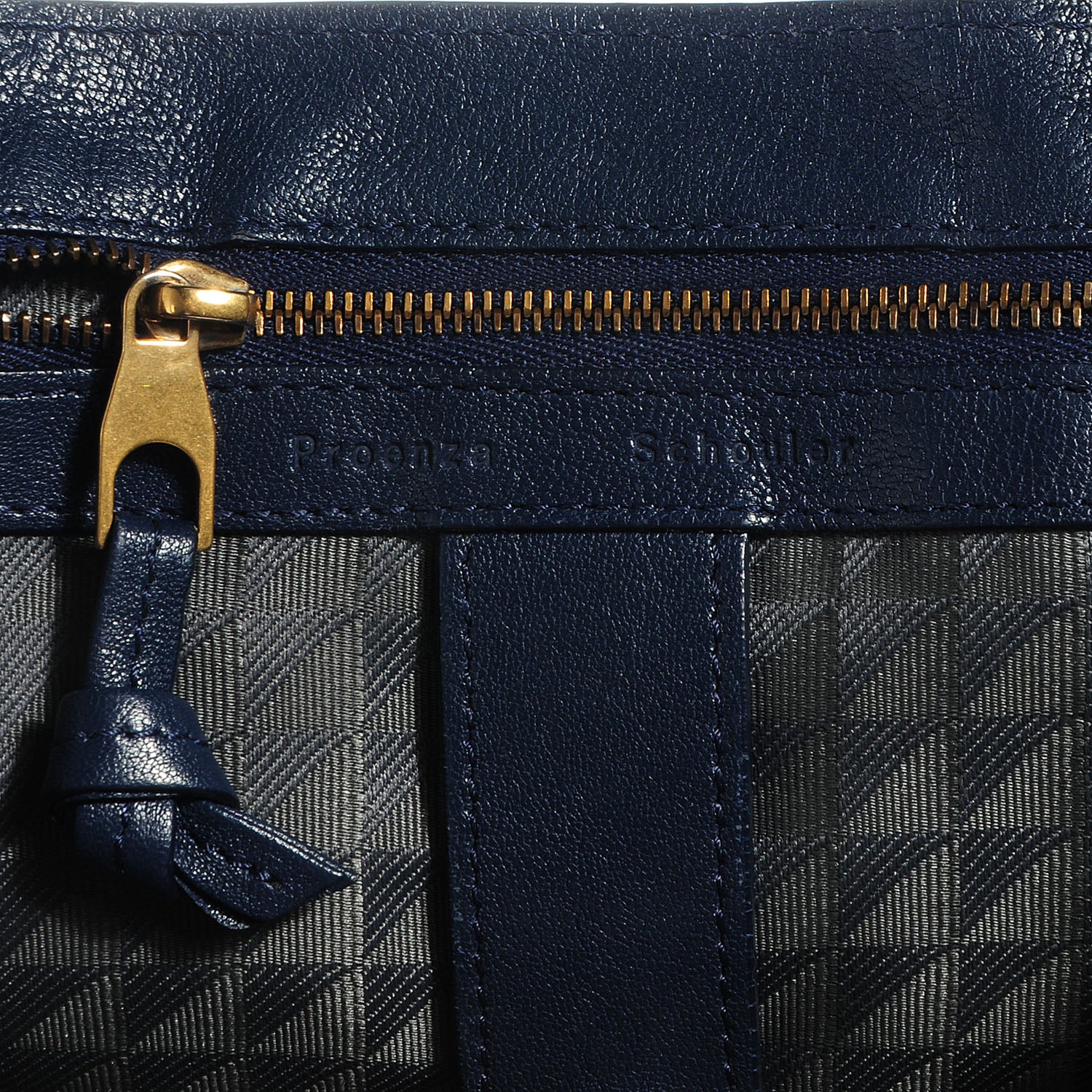 Proenza Schouler Lambskin PS1 Medium Satchel Marine 8 of 14
