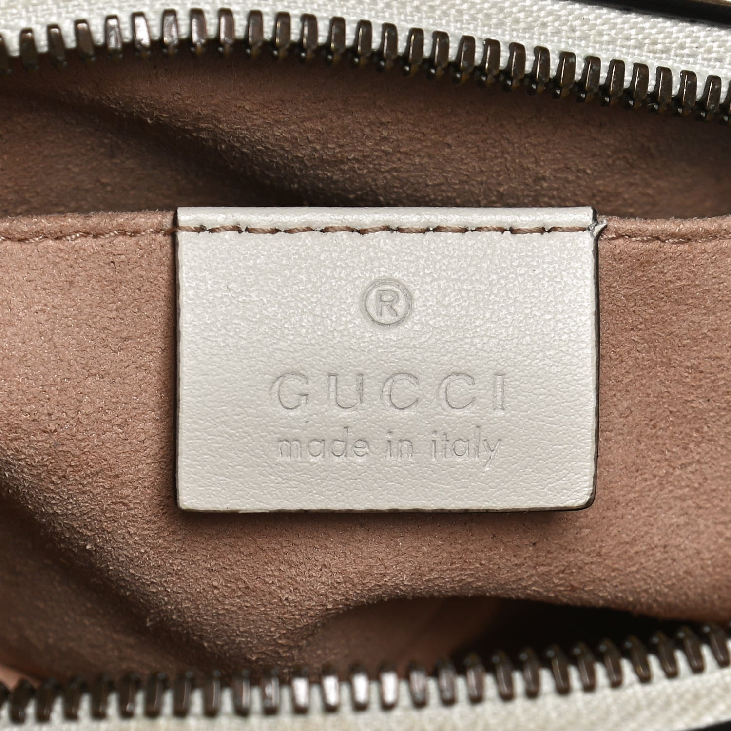 Gucci Calfskin Matelasse Animal Studs GG Marmont Belt Bag 95 38 White 7 of 12