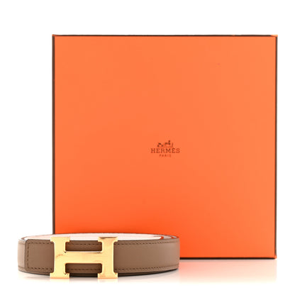 Hermes Swift Epsom 32mm H Belt 80 32 Etain White 8 of 8