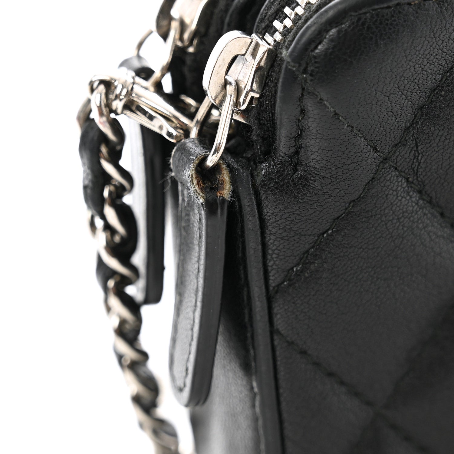 Chanel Lambskin Quilted CC Box Clutch With Chain Black 15 of 16