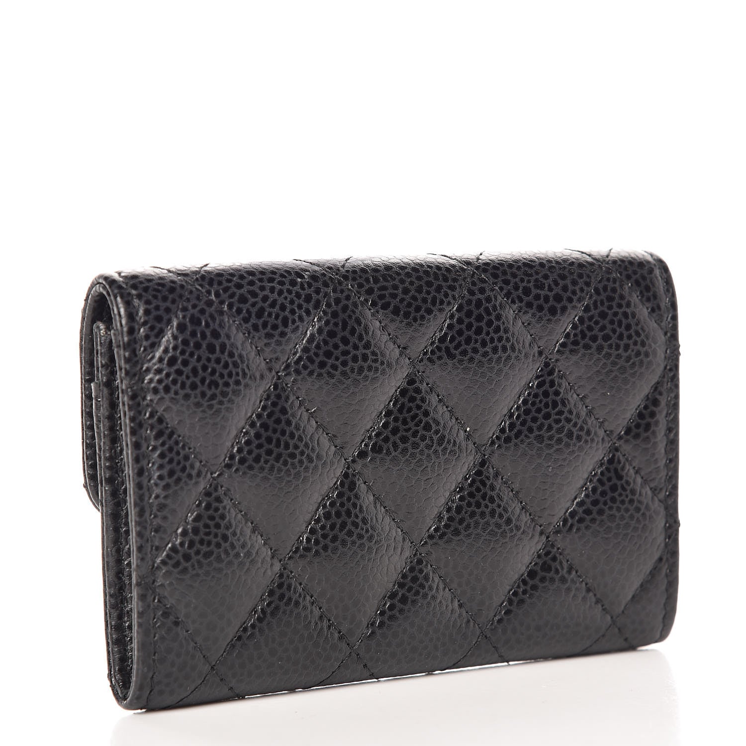 Chanel Caviar Quilted Flap Card Holder Black 3 of 11