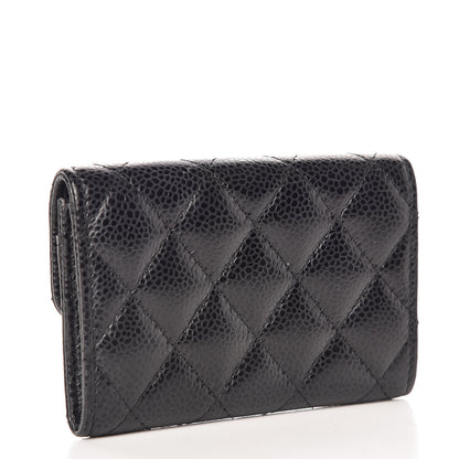 Chanel Caviar Quilted Flap Card Holder Black 3 of 11