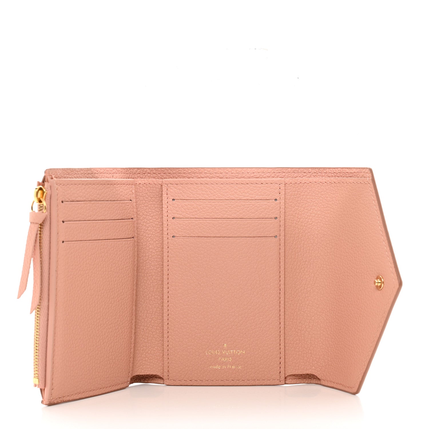 Louis Vuitton Empreinte Monogram Giant Victorine Wallet Rose Trianon Creme 5 of 6