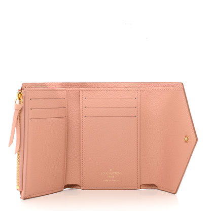 Louis Vuitton Empreinte Monogram Giant Victorine Wallet Rose Trianon Creme 5 of 6