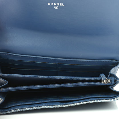 Chanel Canvas Deauville Flap Wallet Blue 5 of 9